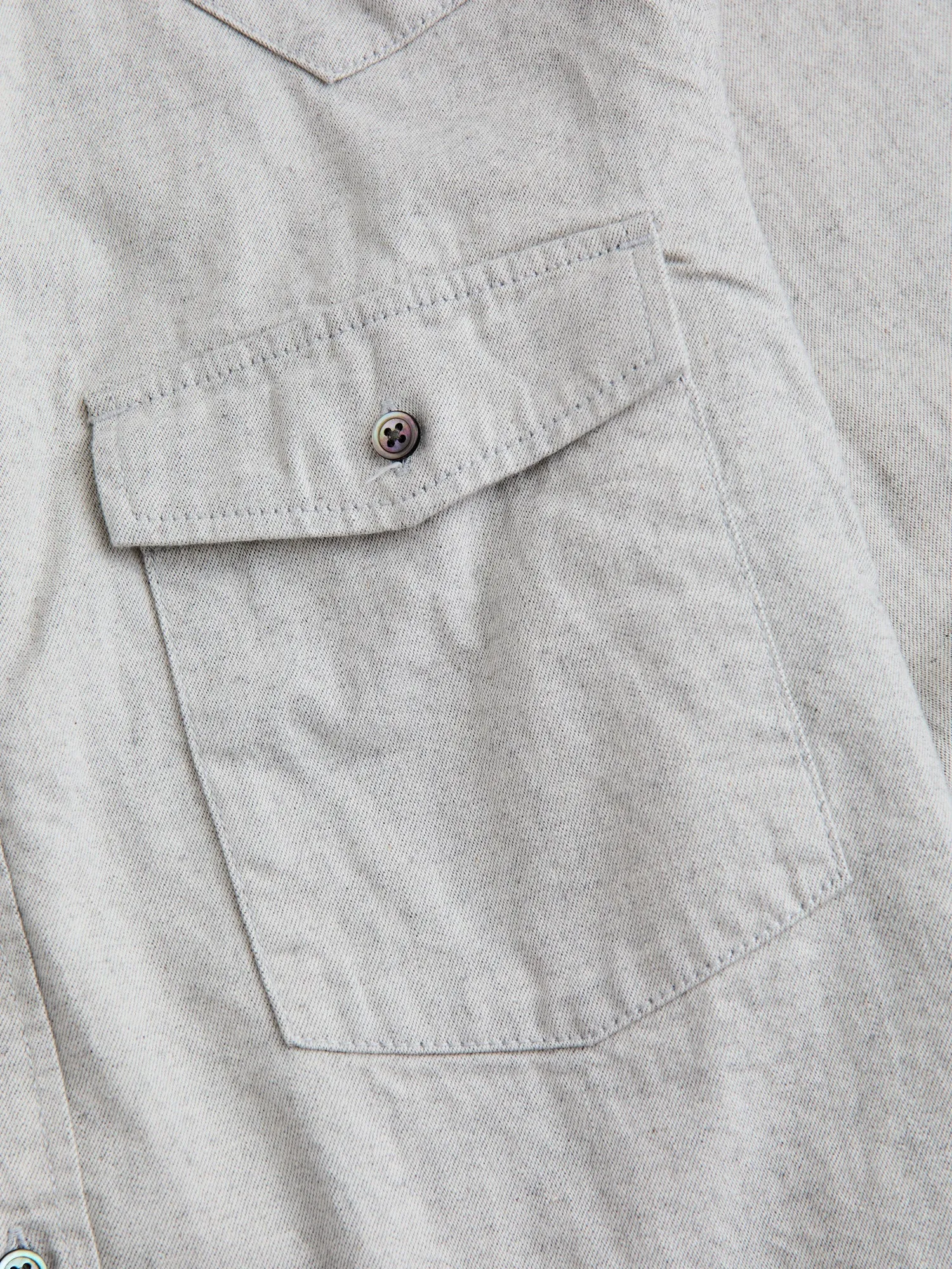 10oz Denim Western Shirt in Grey