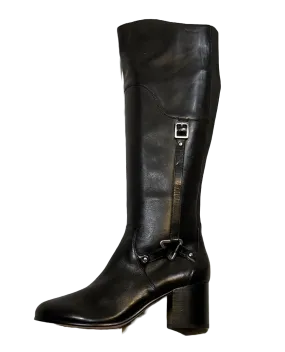 ADRIENNE VITTADINI Women's • Gordy • Boot - Black Soft Calf Leather 6M