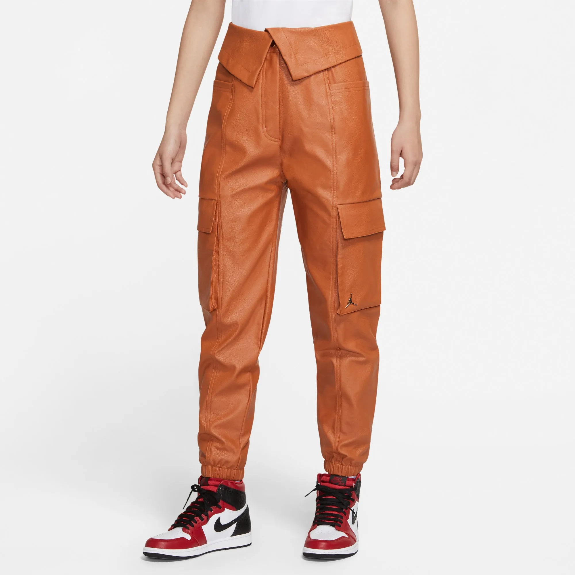 Air Jordan Women Court-To-Runway Leather Utility Pants