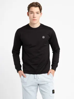 Black Long-Sleeve Cotton Shirt