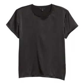 Black Satin Stretch TShirt