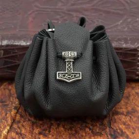 Black Thor Leather Pouch