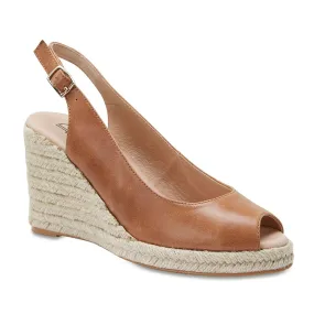 Dakota Espadrille in Cognac Leather