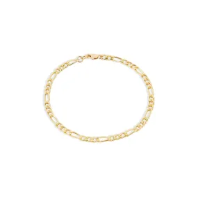 Figaro Bracelet - Gold