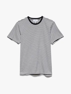 FRAME Stripe Tee -- Blanc/Noir