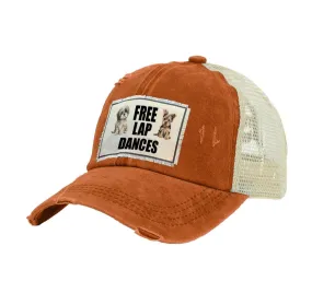 Free Lap Dances Vintage Distressed Trucker Adult Hat