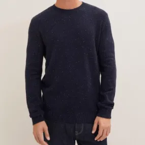 Gene Speckle Knit Sweater (Navy)