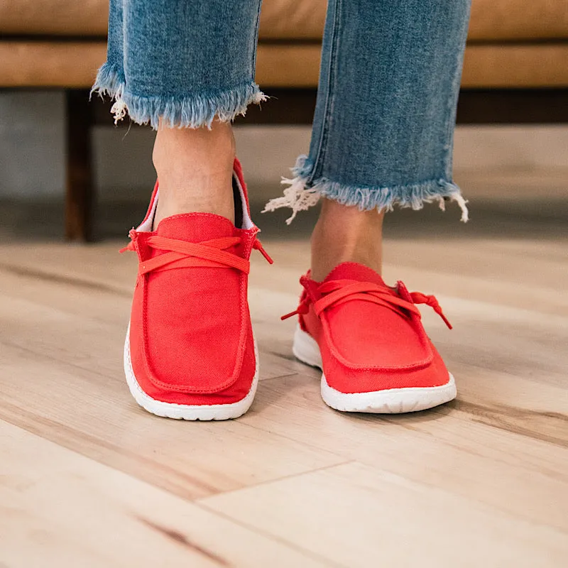 Gypsy Jazz Stella Slip on Sneakers - Coral FINAL SALE