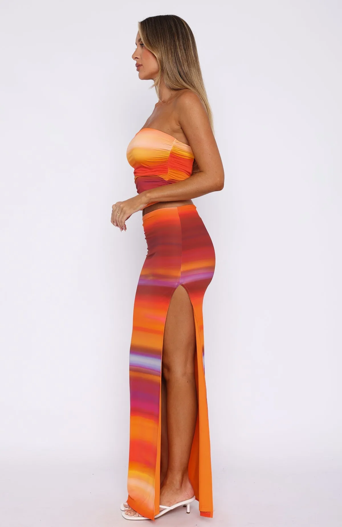 Intertwined Maxi Skirt Horizon Hues