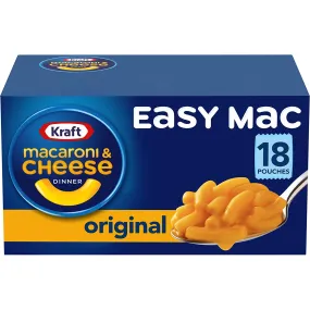 Kraft Easy Mac Original Macaroni & Cheese Microwavable Dinner (18 Ct Packets)