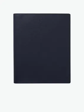 Leather A4 Writing Folder Navy