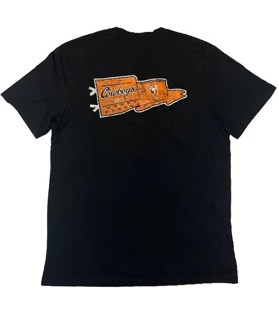 Levelwear Cowboys Flag T-Shirt Black