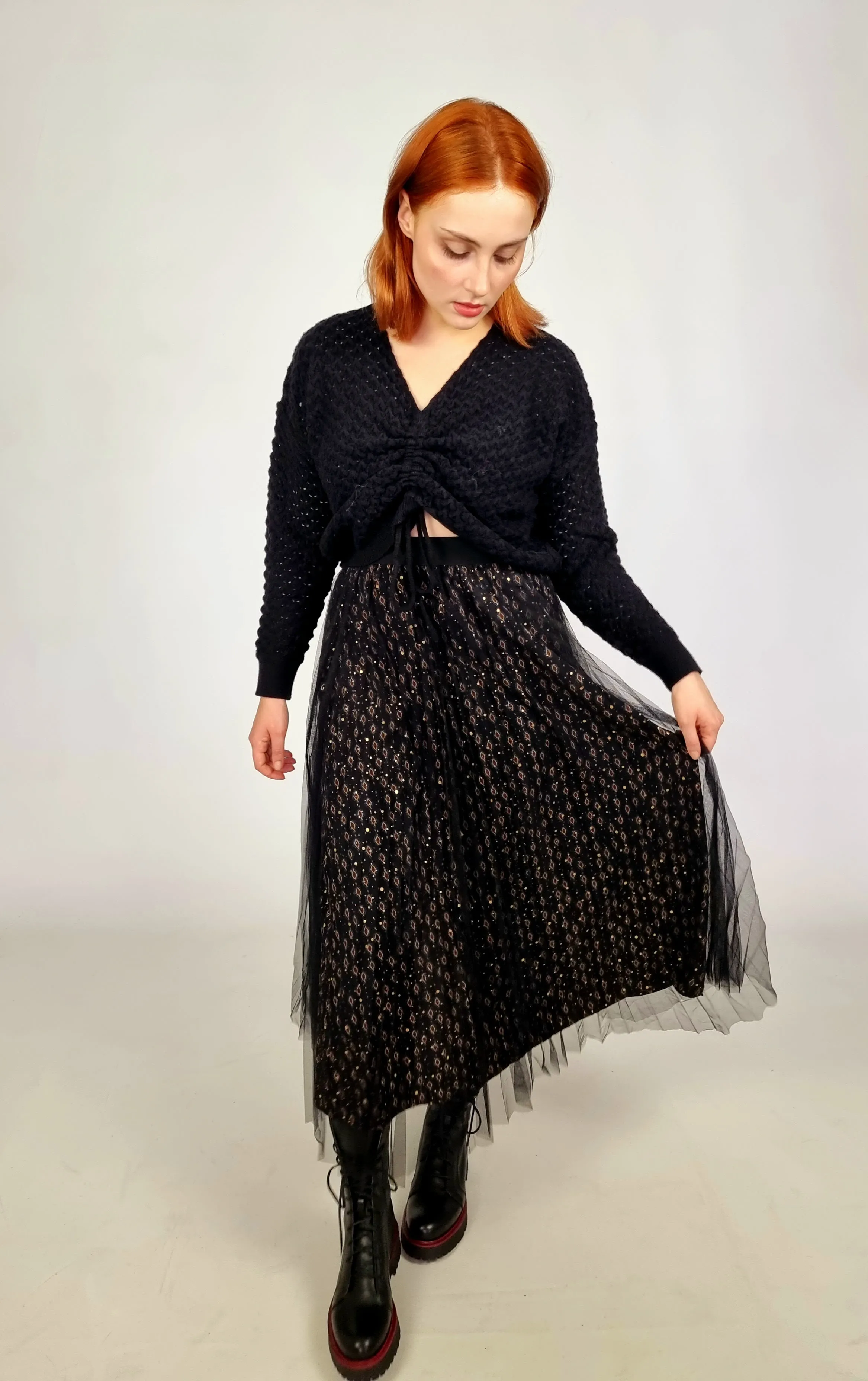 Molly Bracken Tulle Skirt With Printed Lining