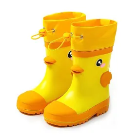 Mr. Daffy Quackhead Flexible Rubber Rain Gumboots for Toddlers and Kids