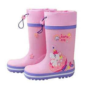 Ms. Unisprikles Flexible Rubber Rain Gumboots for Toddlers and Kids