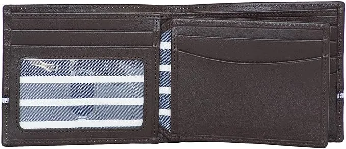 Nautica Men's Classic Leather Bifold RFID Wallet