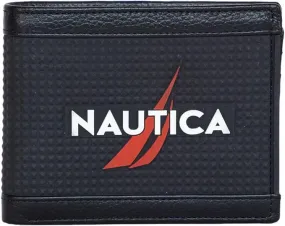 Nautica Men's Classic Leather Bifold RFID Wallet