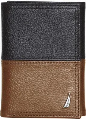 Nautica Men's Classic Leather Trifold RFID Wallet