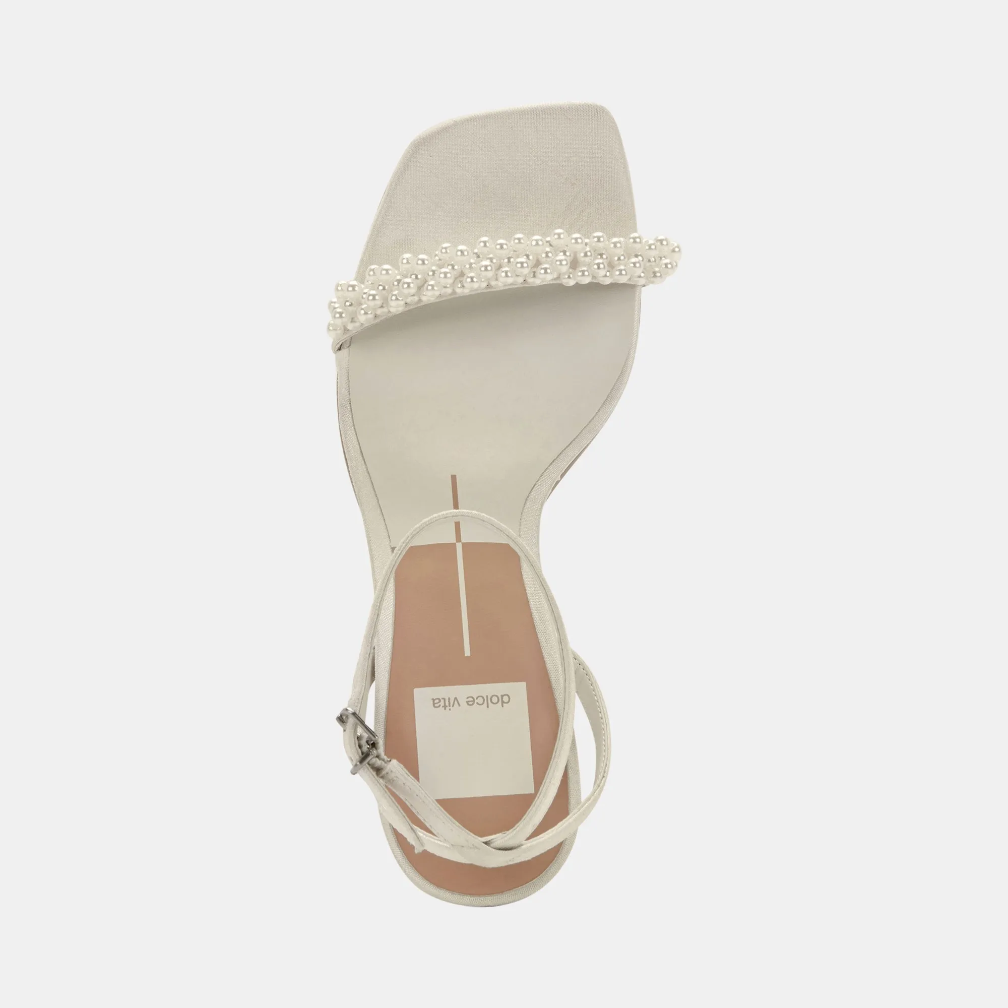 NORY WIDE HEELS VANILLA PEARLS