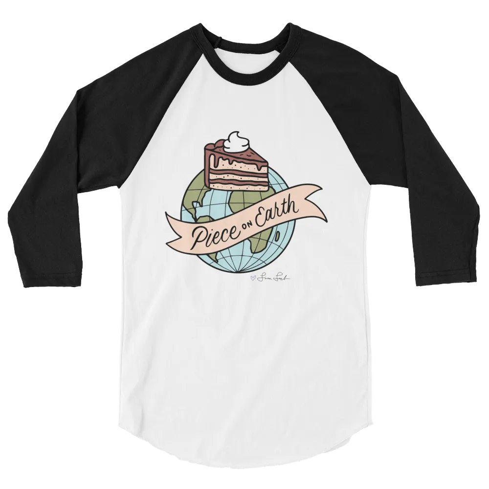 Piece On Earth 3/4 Sleeve Raglan Shirt (Color)