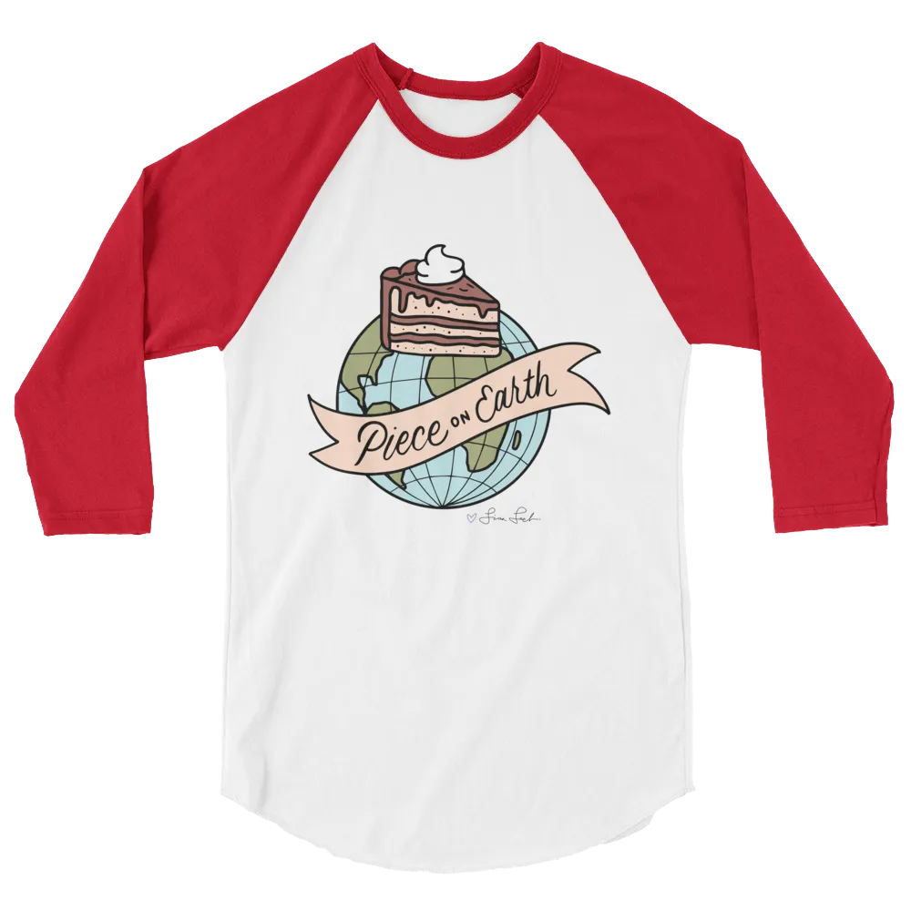 Piece On Earth 3/4 Sleeve Raglan Shirt (Color)