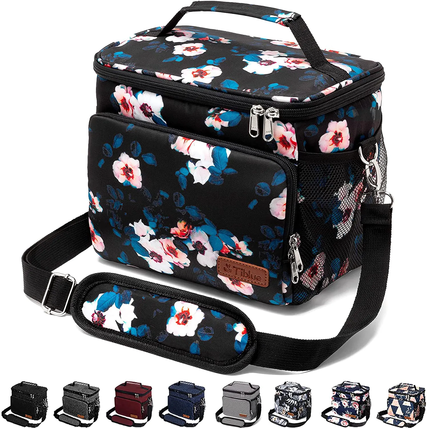 Reusable Lunch Box for Office Work School Picnic Beach - Leakproof Cooler Tote Bag Freezable Lunch Bag with Adjustable Shoulder Strap