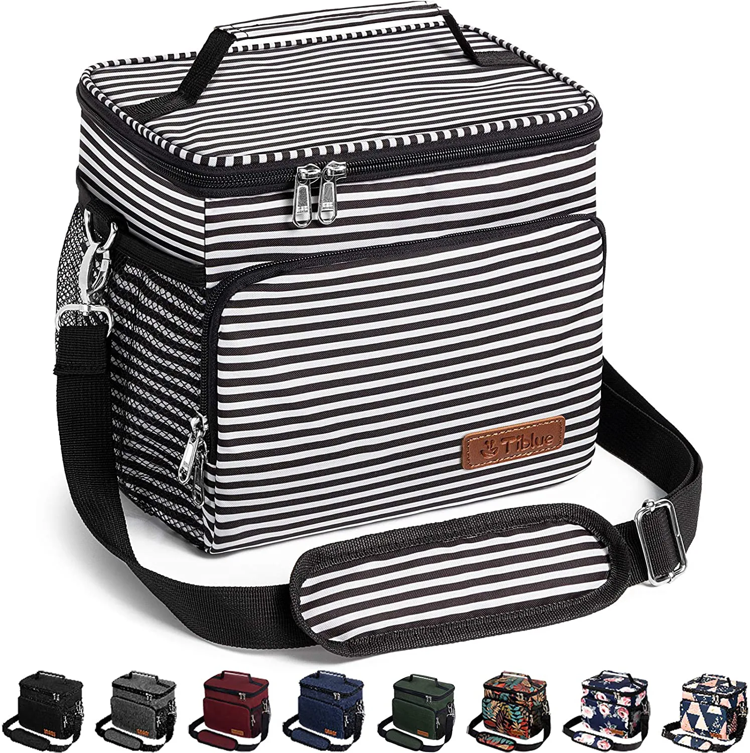 Reusable Lunch Box for Office Work School Picnic Beach - Leakproof Cooler Tote Bag Freezable Lunch Bag with Adjustable Shoulder Strap