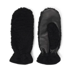 Siena - Shearling Mittens with Leather Palm