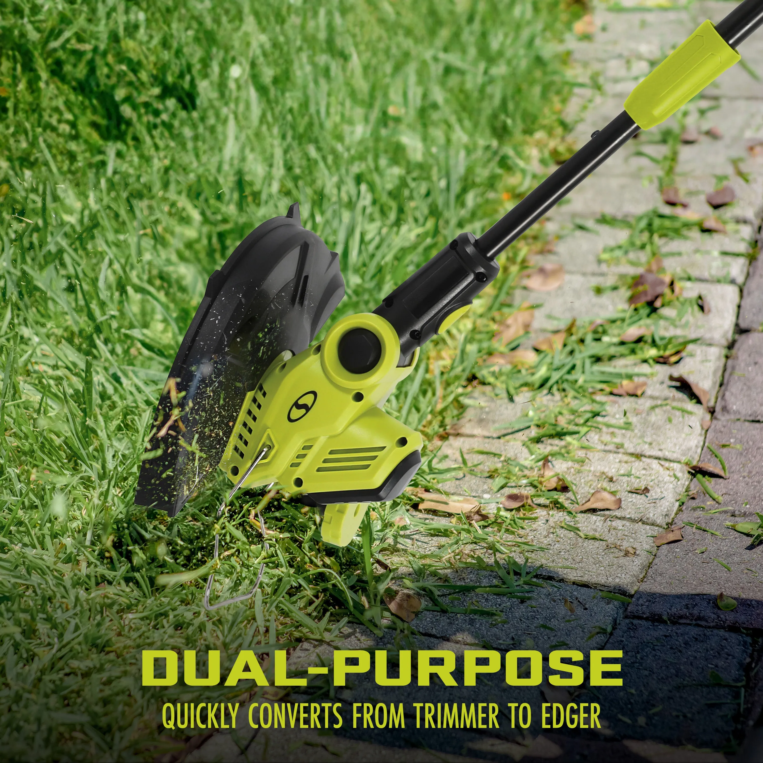 Sun Joe 24V-ST14 24-Volt* IONMAX Cordless String Trimmer Kit  | 12-inch | Multi-Angle Head | W/ 4.0-Ah Battery   Charger