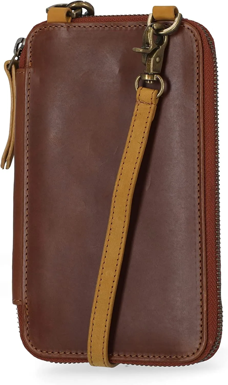 Timberland Women's Leather Pebble North South Crossbody Wallet Bag