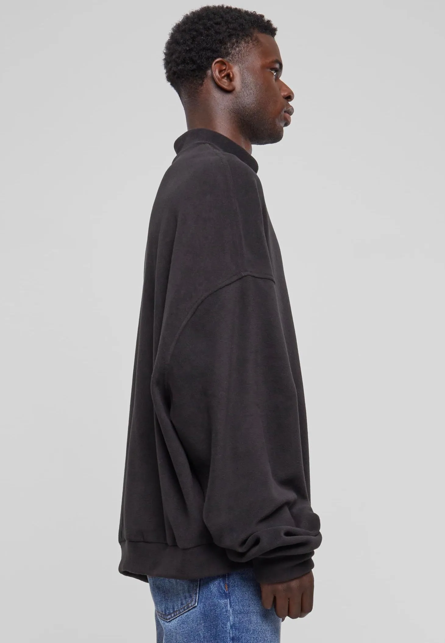 Urban Classics - Oversized Polar Fleece Black - Sweater