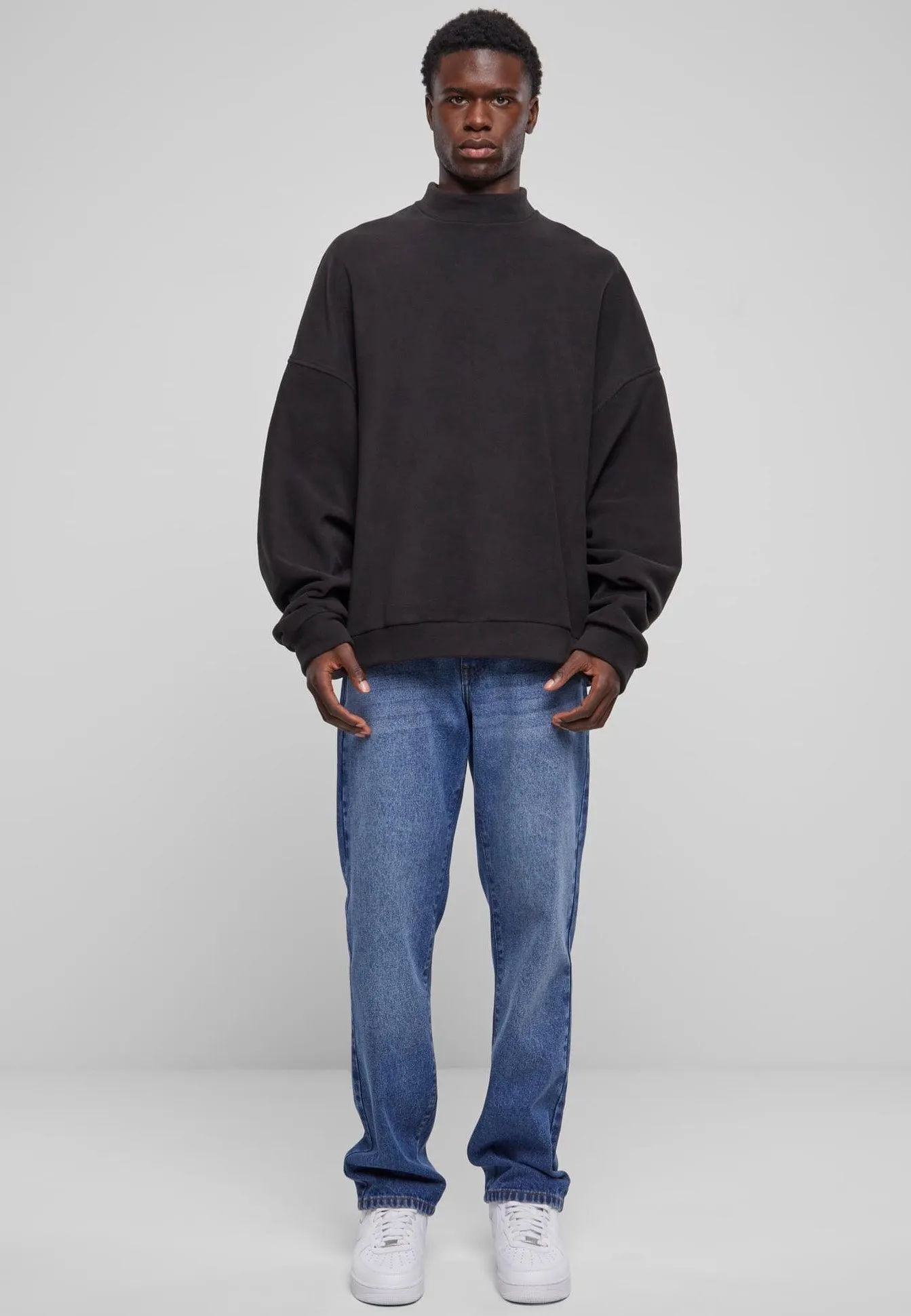 Urban Classics - Oversized Polar Fleece Black - Sweater